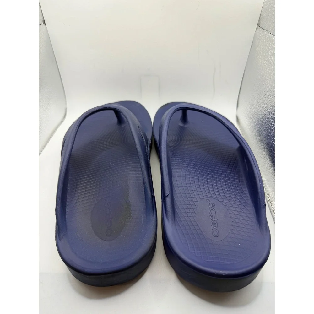Oofos OOriginal Recovery Sandals Navy Blue Mens 9 Womens 11 EU 42 Flip Flops